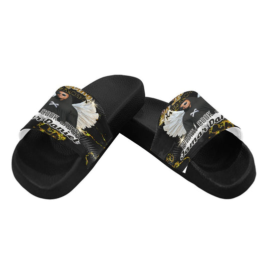 Custom Memorial Women's Slide Sandals- Personalized Loving Memory Slide Sandals (6-12)