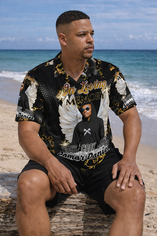 Personalized Memorial 2 Piece Outfit – Custom In Loving Memory Short Set (S-5XL)