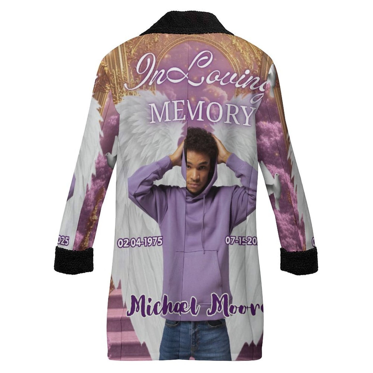 Personalized Memorial Coat – Custom In Loving Memory Sherpa Coat (XS-6XL)