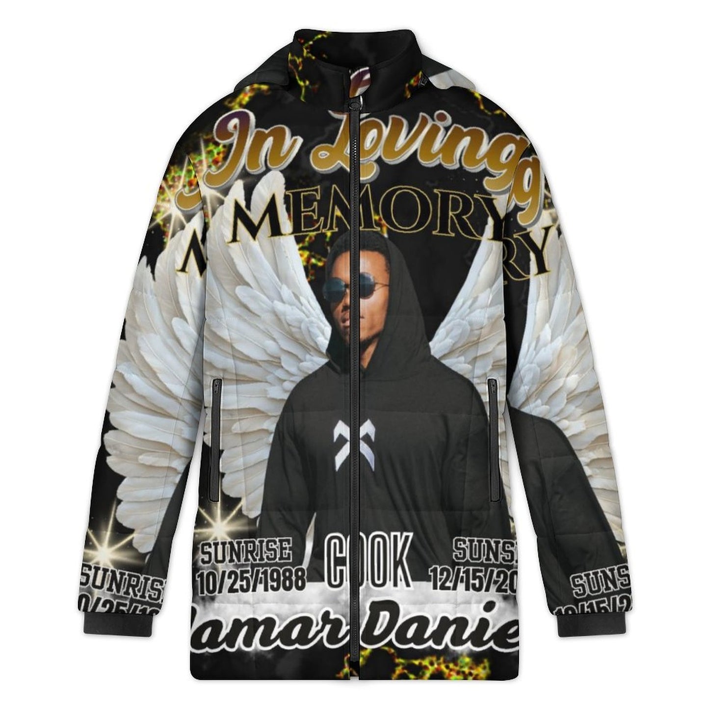 Personalized Memorial Women's Puffer Coat – Custom In Loving Memory Coat (S-6XL)