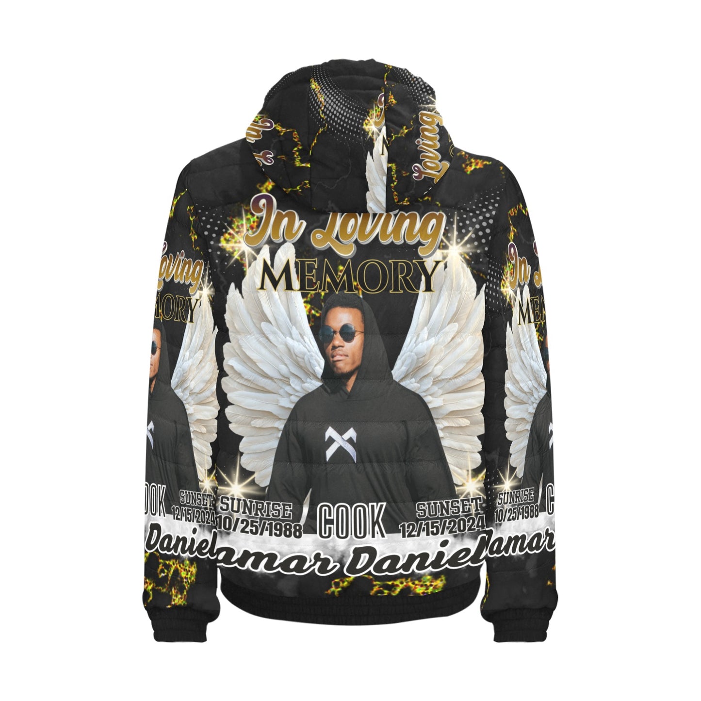 Custom Memorial Jacket – Personalized In Loving Memory Puffer Coat (S-4XL)