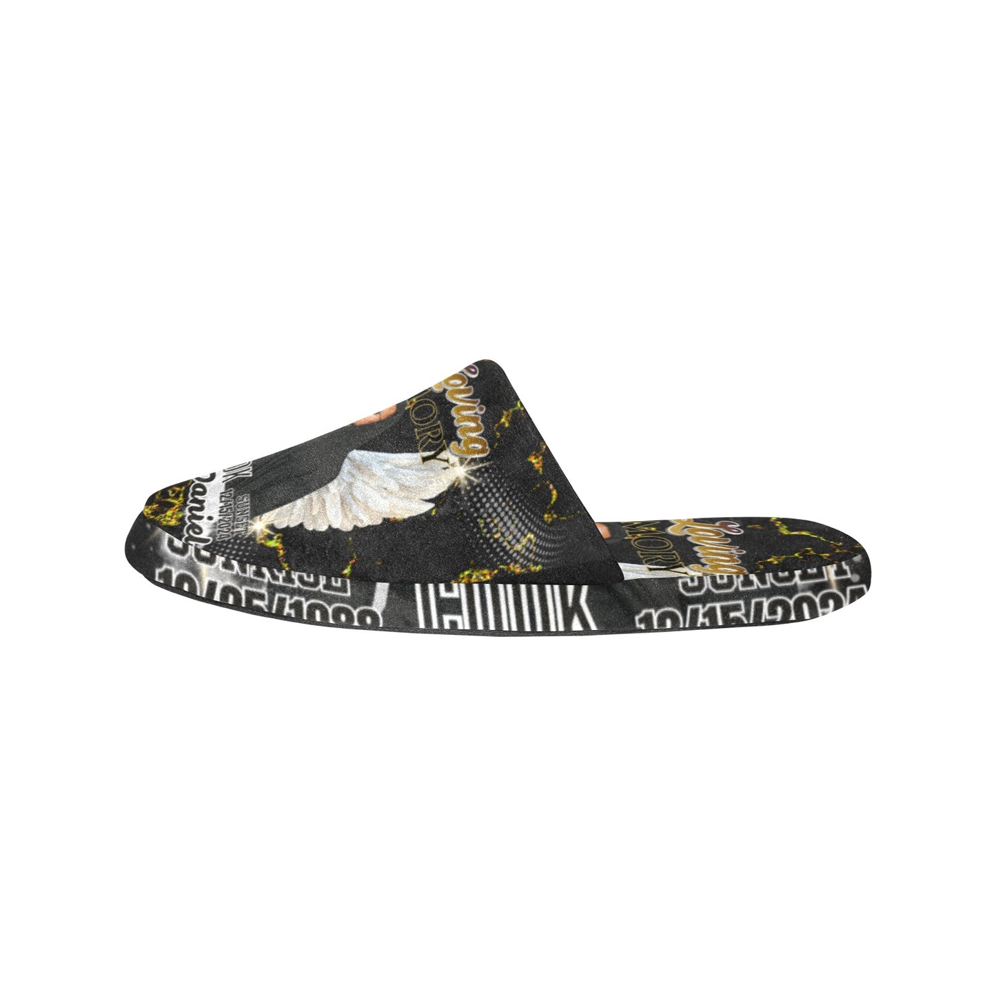 Custom Memorial Men's House Slippers- Personalized Loving Memory Slippers (S-XL)