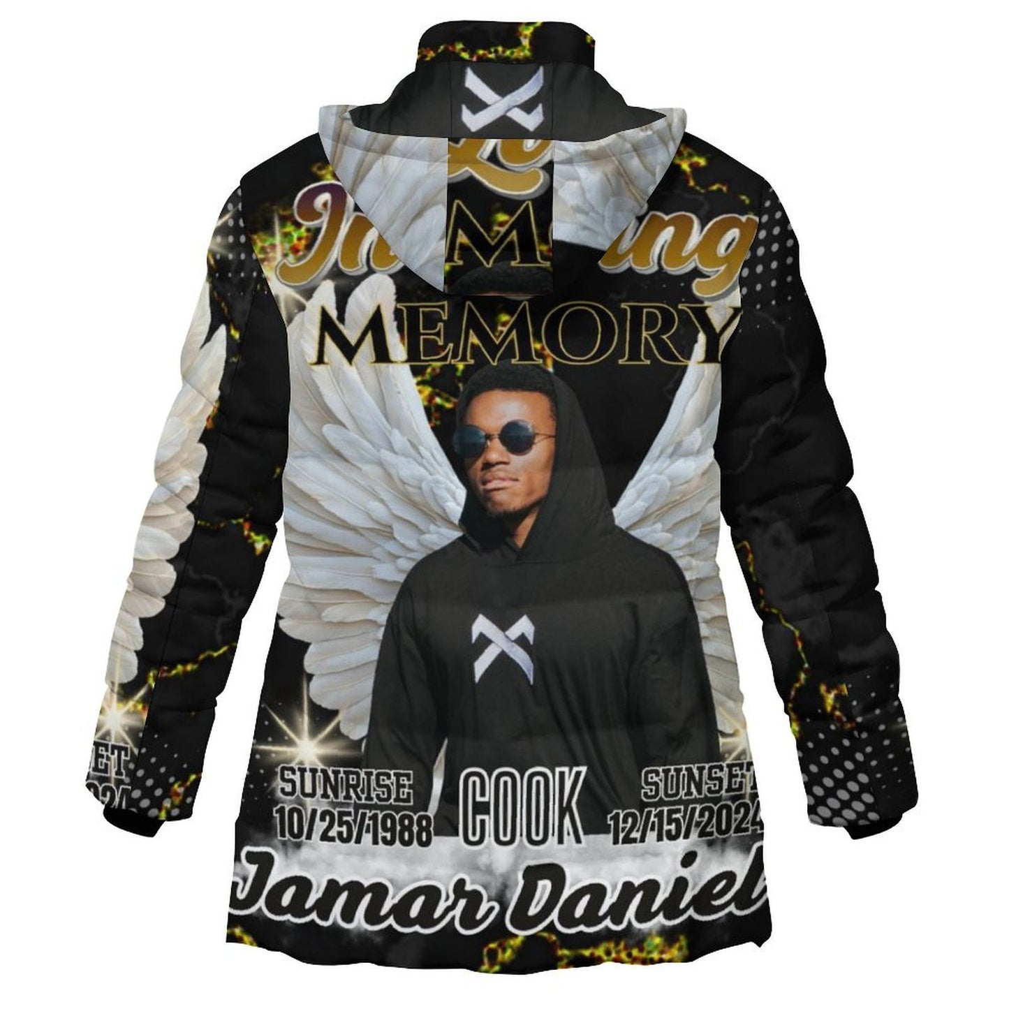 Personalized Memorial Women's Puffer Coat – Custom In Loving Memory Coat (S-6XL)