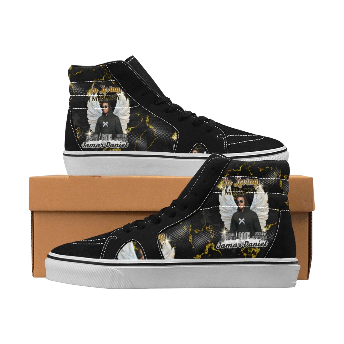 Custom Memorial Footwear In Loving Memory Shoes - Men's Fashion Sneakers (4.5-12)