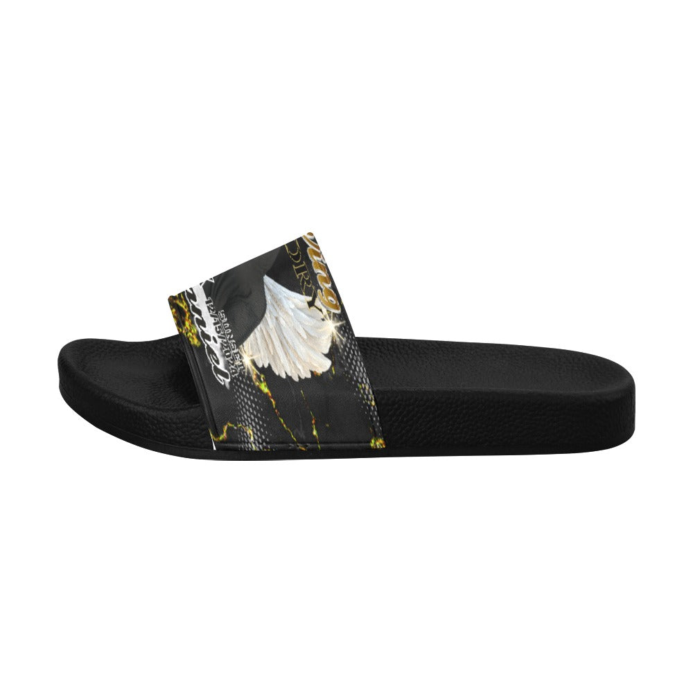 Custom Memorial Men's Slide Sandals- Personalized Loving Memory Slide Sandals (6-12)