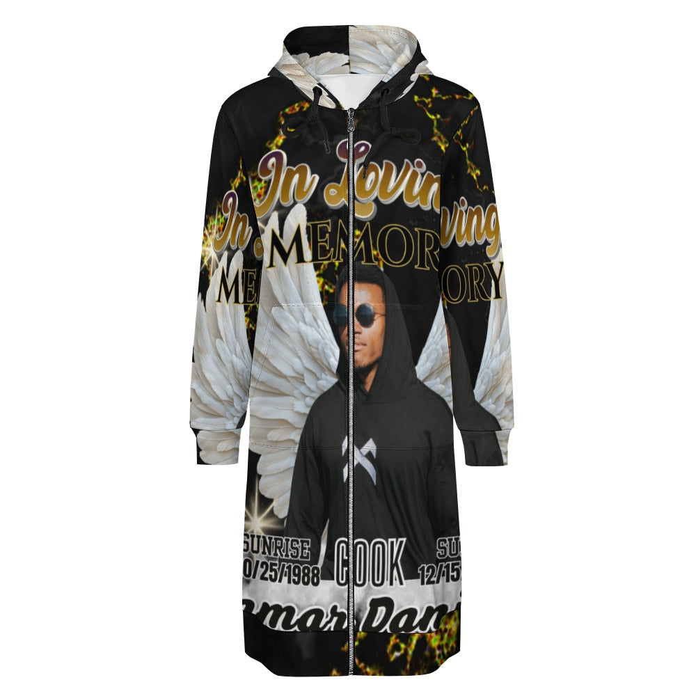 Personalized Memorial  Hoodie Dress – Custom In Loving Long Hoodie Memory Dress (S-5XL)