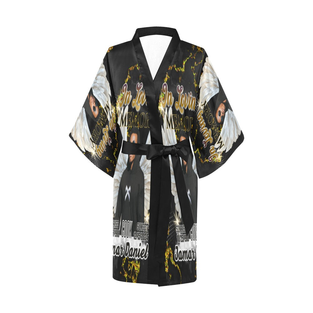 Personalized Memorial Women's Kimono Robe – Custom In Loving Memory Robe (S-2XL)