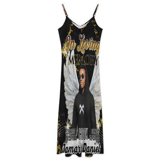 Personalized In Loving Memory Sleeveless Maxi  Dress-Custom Memorial Dress (S-2XL)