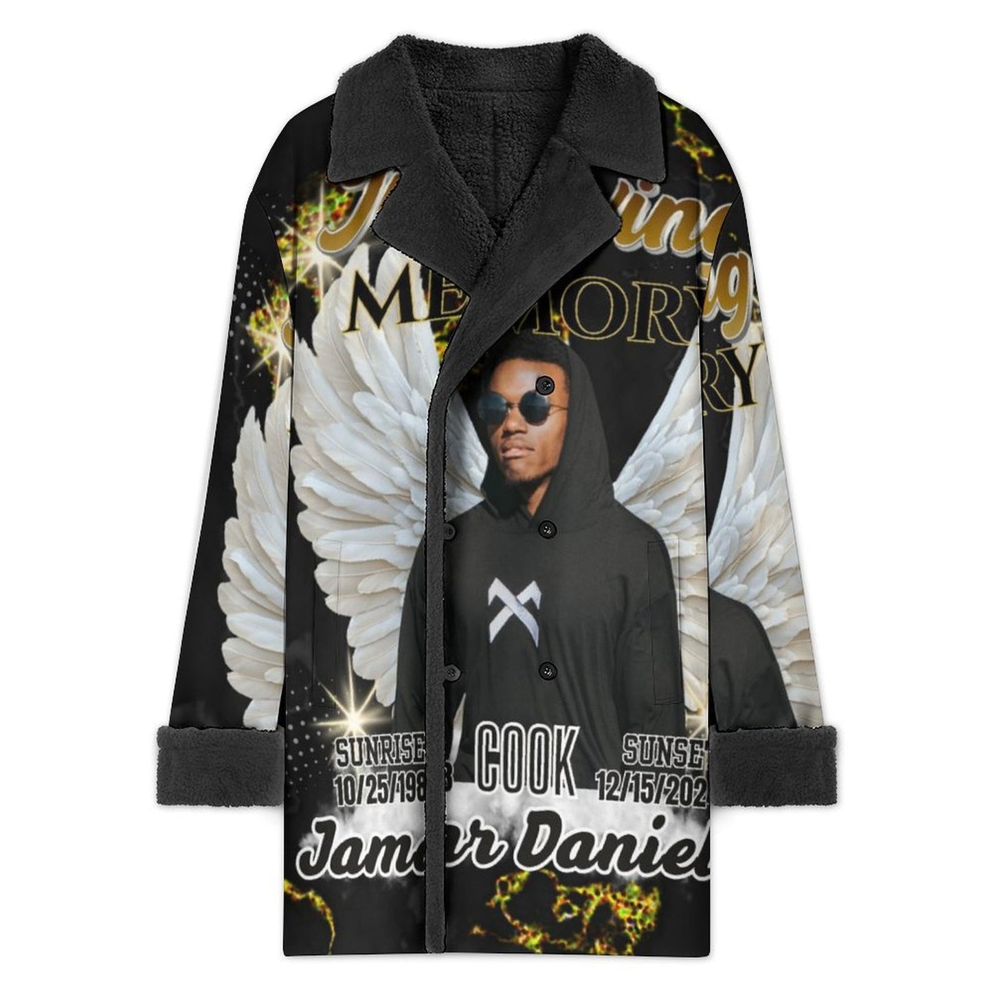 Personalized Memorial Coat – Custom In Loving Memory Sherpa Coat (XS-6XL)
