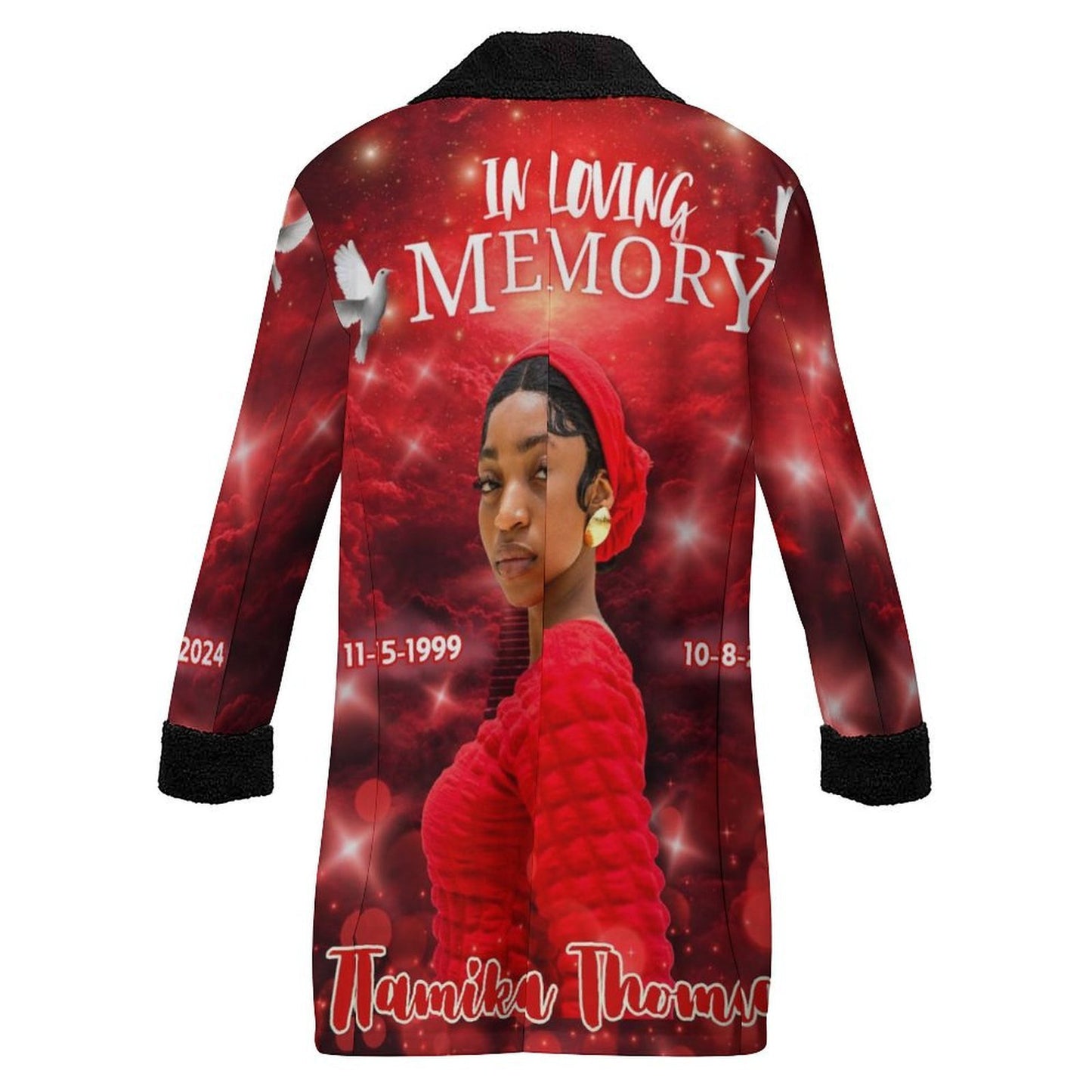 Personalized Memorial Coat – Custom In Loving Memory Sherpa Coat (XS-6XL)