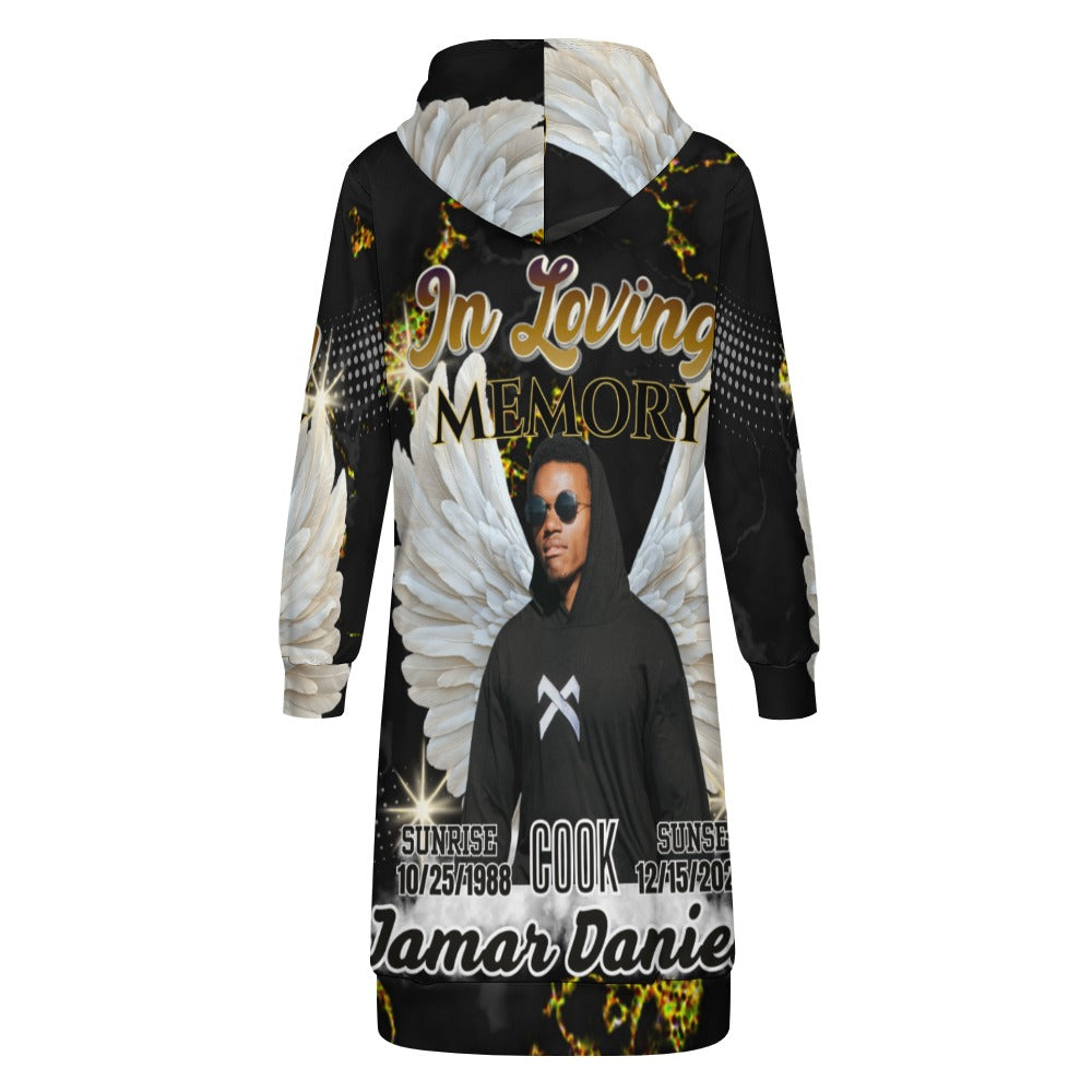 Personalized Memorial  Hoodie Dress – Custom In Loving Long Hoodie Memory Dress (S-5XL)