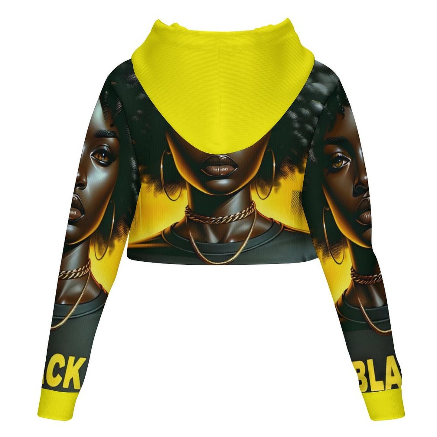 Women’s Fashion Cropped Hoodie Black Lives Matter Top (XS-3XL)