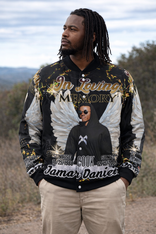 Custom Memorial Jacket – Personalized In Loving Memory Baseball Jacket (XS-6XL)