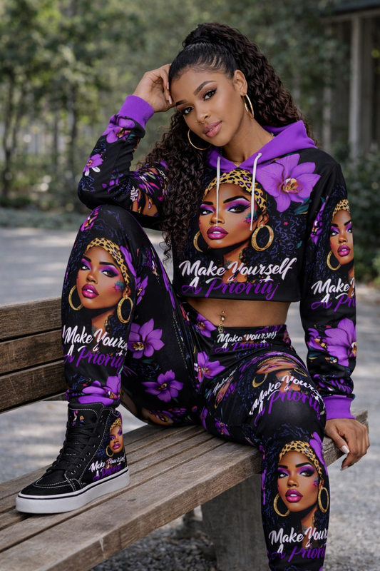 Women’s Streetwear Bottoms Make Yourself Priority Leggings (S-2XL)