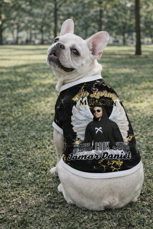 Personalized Memorial Pet Cotton T-shirt – Custom In Loving Memory Pet T-shirt (3 Sizes)