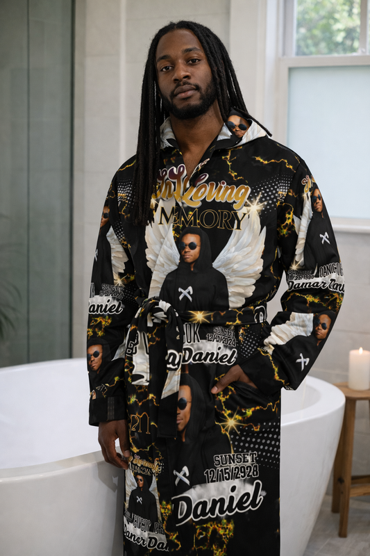 Personalized Memorial Robe – Custom In Loving Memory Robe (S-2XL)