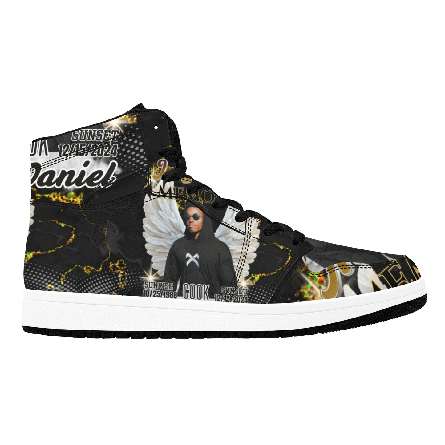 Personalized Memorial High Top Sneakers – Custom In Loving Memory Shoes (4.5-12)