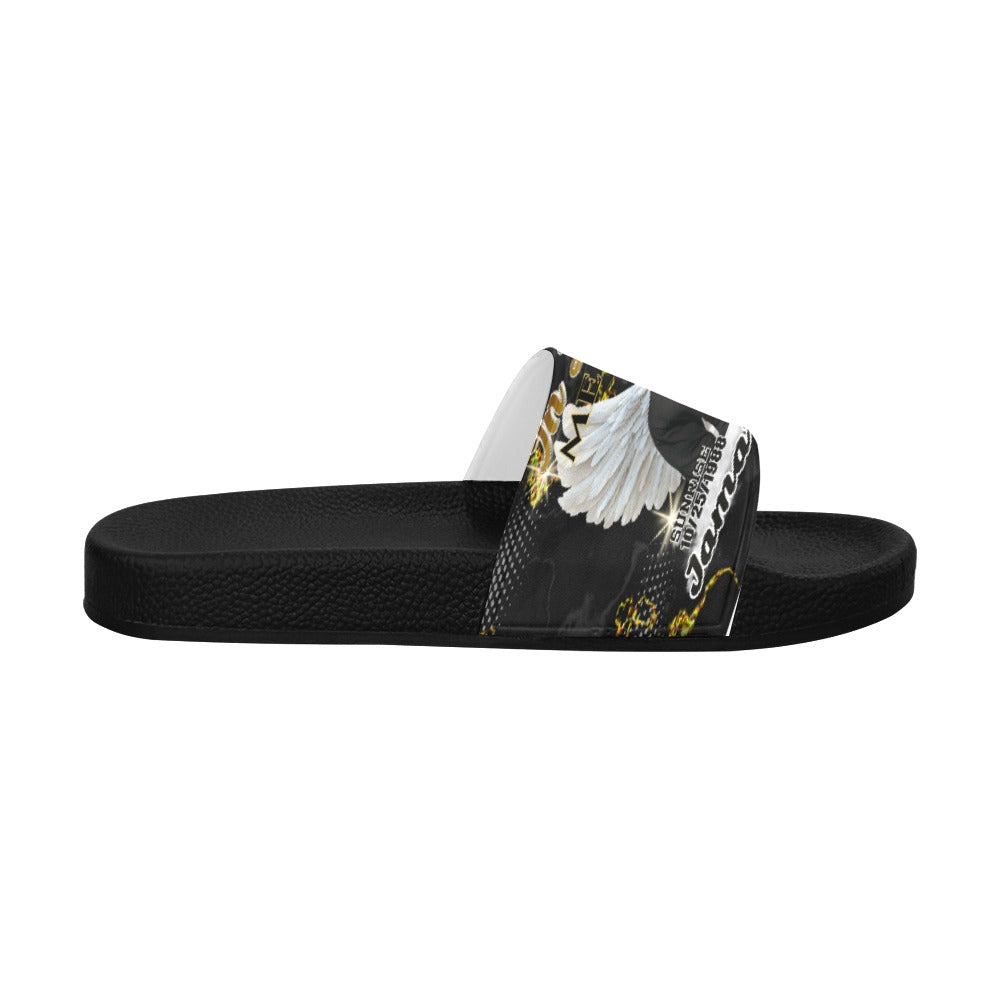 Custom Memorial Men's Slide Sandals- Personalized Loving Memory Slide Sandals (6-12)