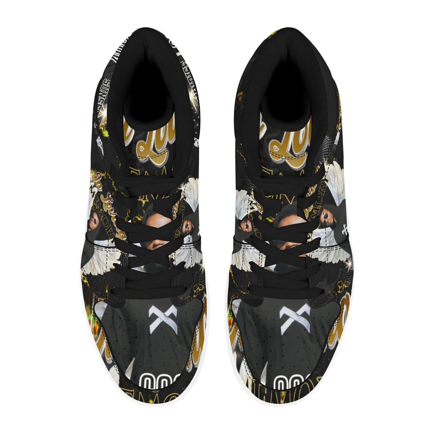 Personalized Memorial High Top Sneakers – Custom In Loving Memory Shoes (4.5-12)
