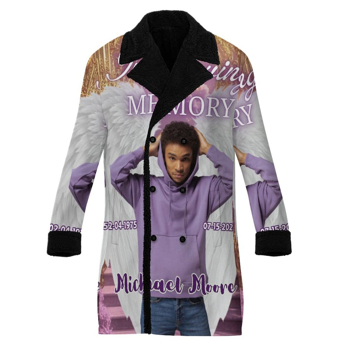 Personalized Memorial Coat – Custom In Loving Memory Sherpa Coat (XS-6XL)