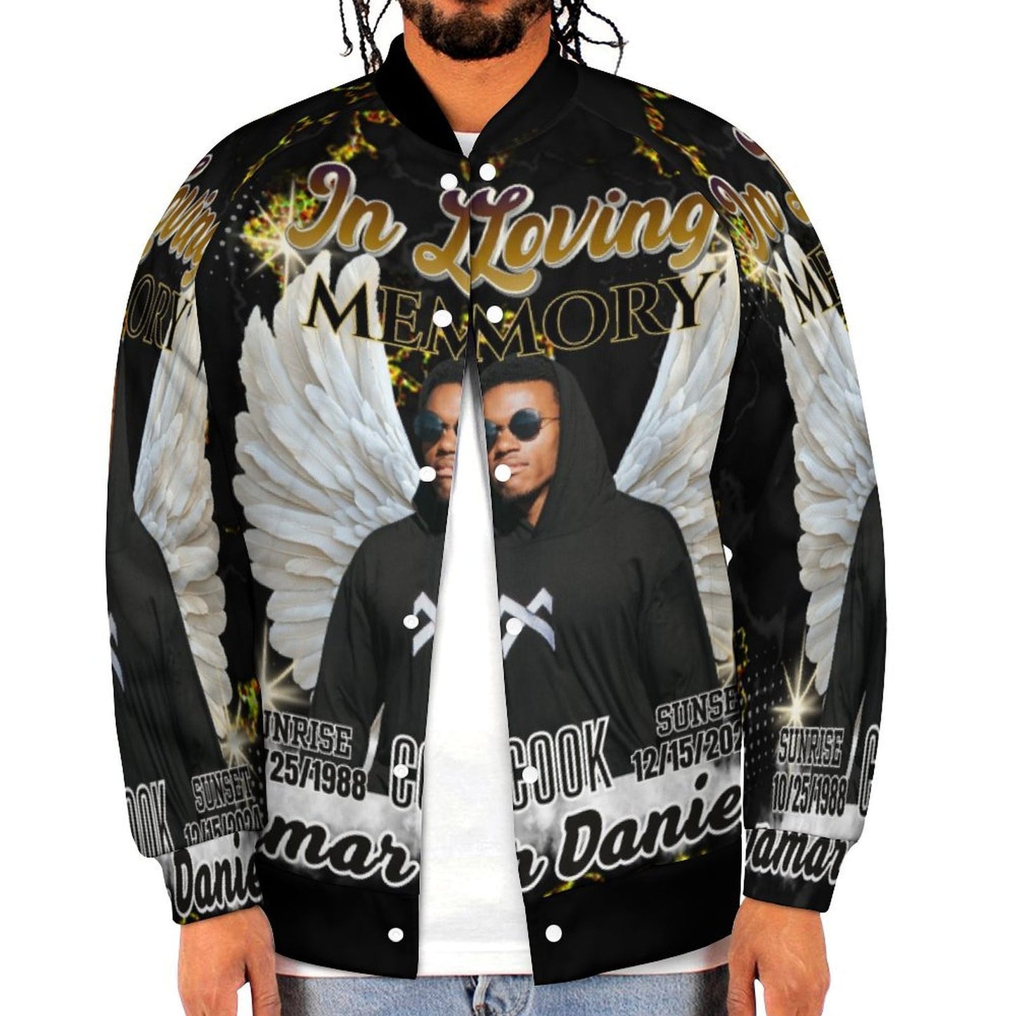 Custom Memorial Jacket – Personalized In Loving Memory Baseball Jacket (XS-6XL)