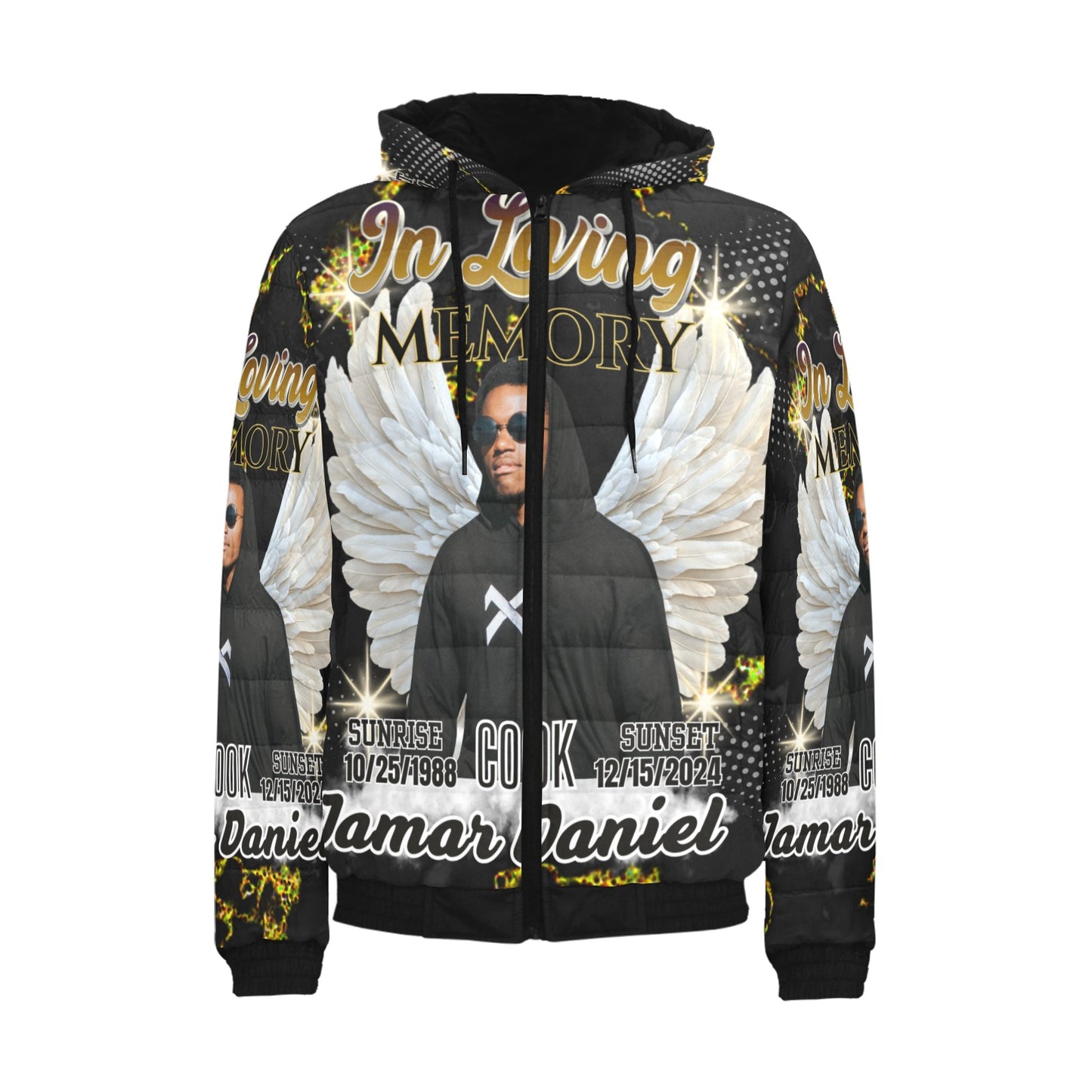 Custom Memorial Jacket – Personalized In Loving Memory Puffer Coat (S-4XL)