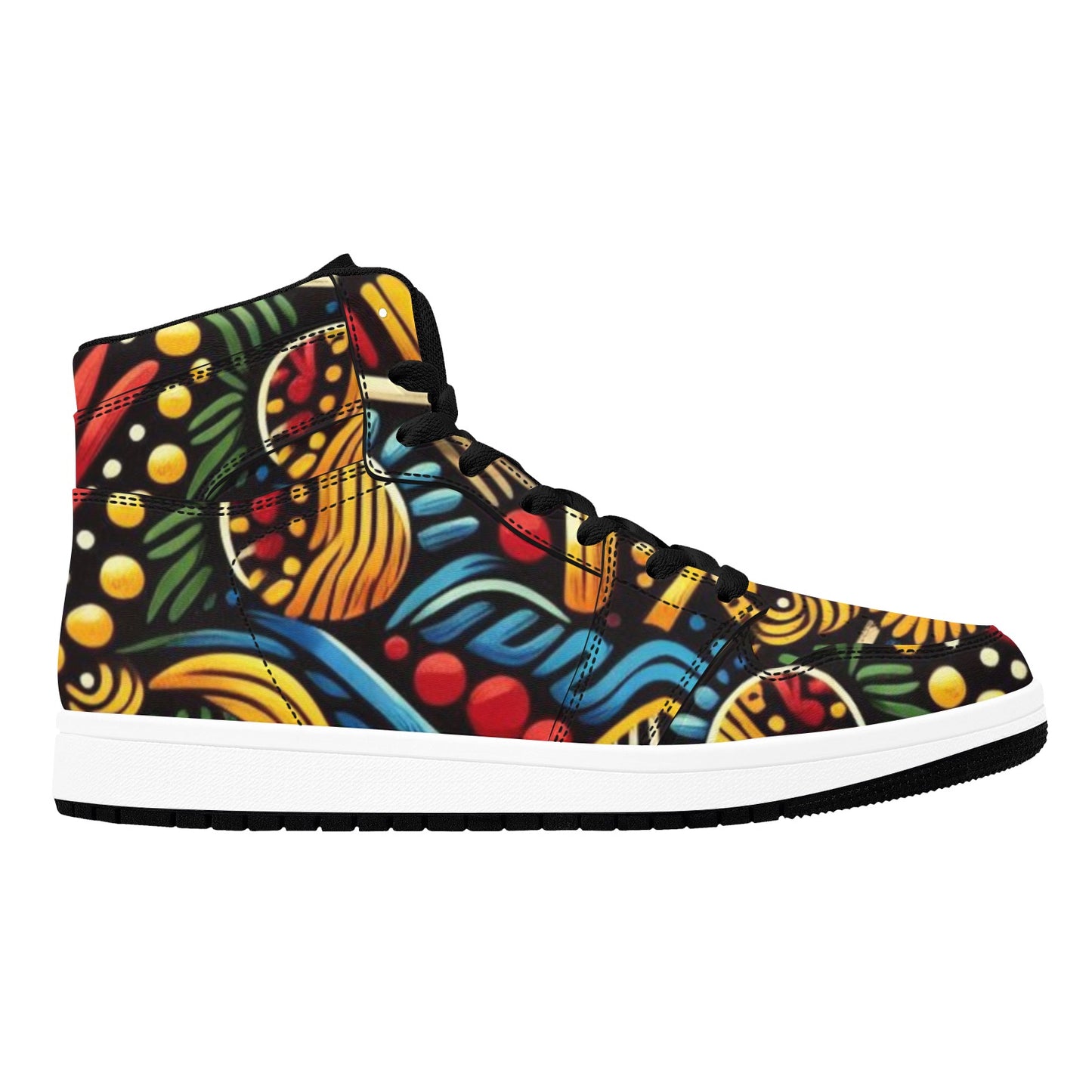 Colorful Tribal Unity High Top Sneakers (4.5-12)