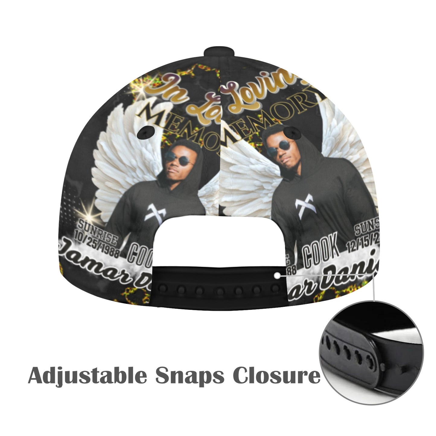 Personalized Memorial Snapback Cap – Custom In Loving Memory Snapback Cap