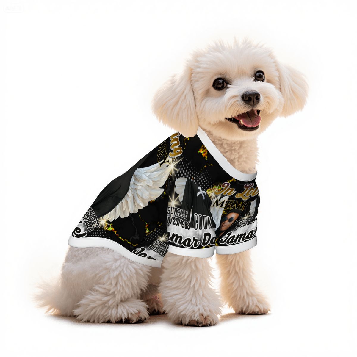 Personalized Memorial Pet Cotton T-shirt – Custom In Loving Memory Pet T-shirt (3 Sizes)