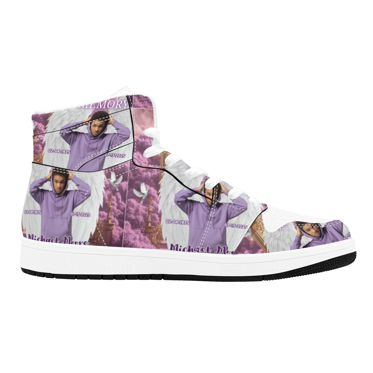 Personalized Memorial High Top Sneakers – Custom In Loving Memory Shoes (4.5-12)