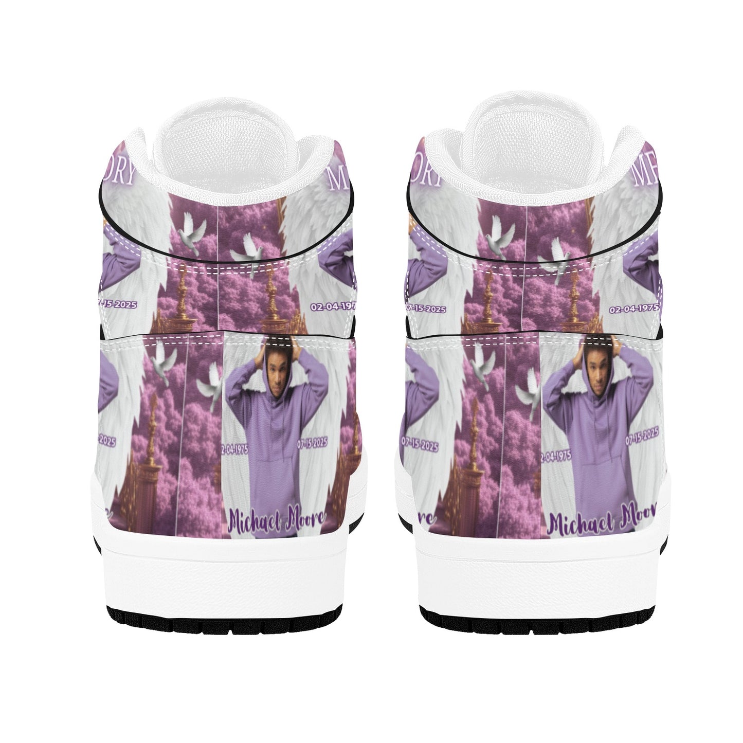 Personalized Memorial High Top Sneakers – Custom In Loving Memory Shoes (4.5-12)