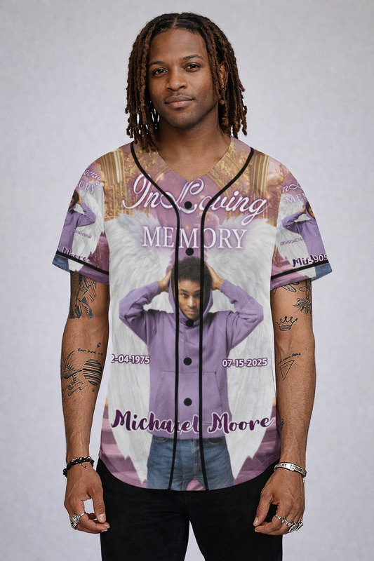 Personalized Memorial Baseball Jersey – Custom In Loving Memory Shirt (S-4XL)