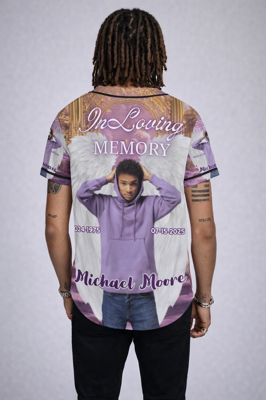 Personalized Memorial Baseball Jersey – Custom In Loving Memory Shirt (S-4XL)