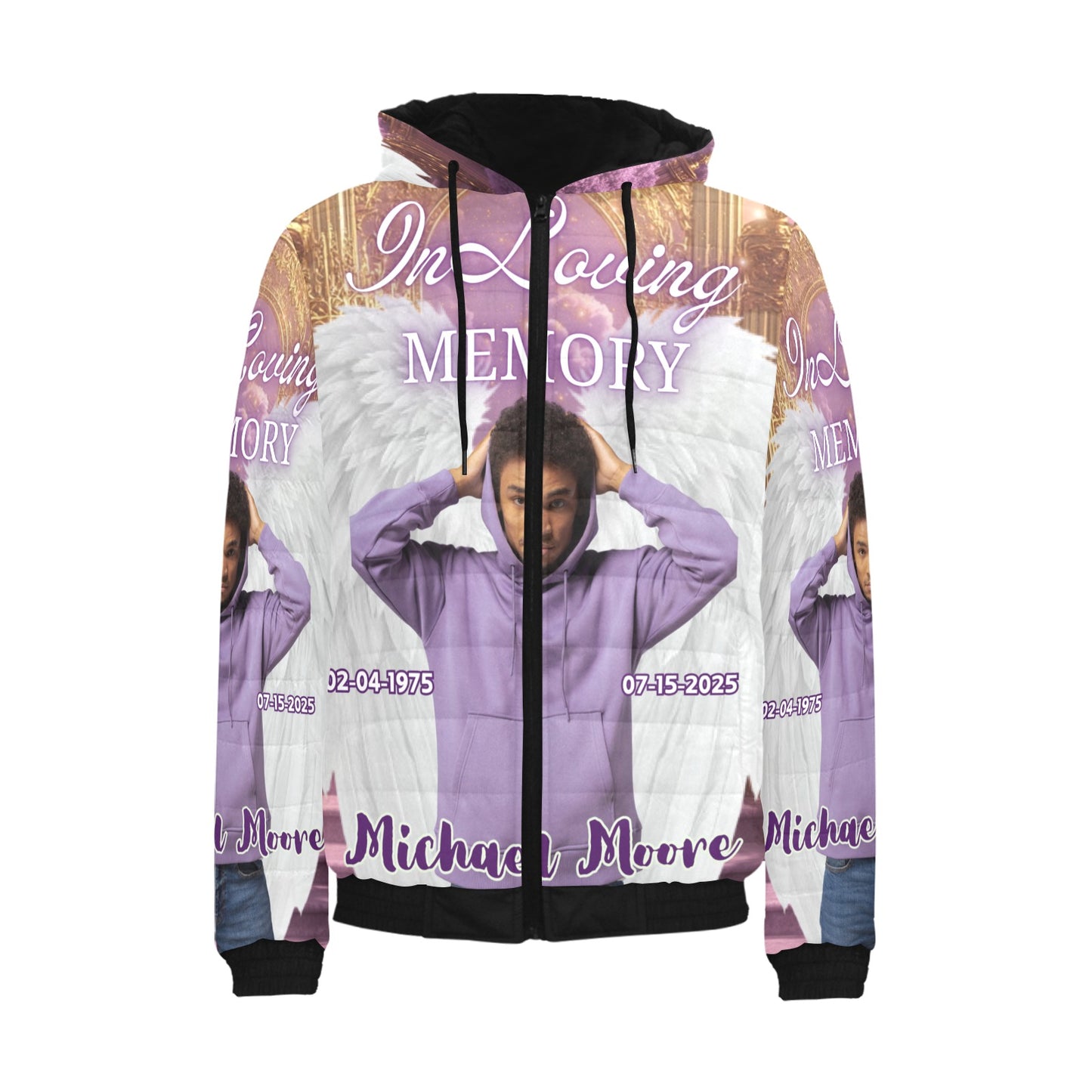 Custom Memorial Jacket – Personalized In Loving Memory Puffer Coat (S-4XL)