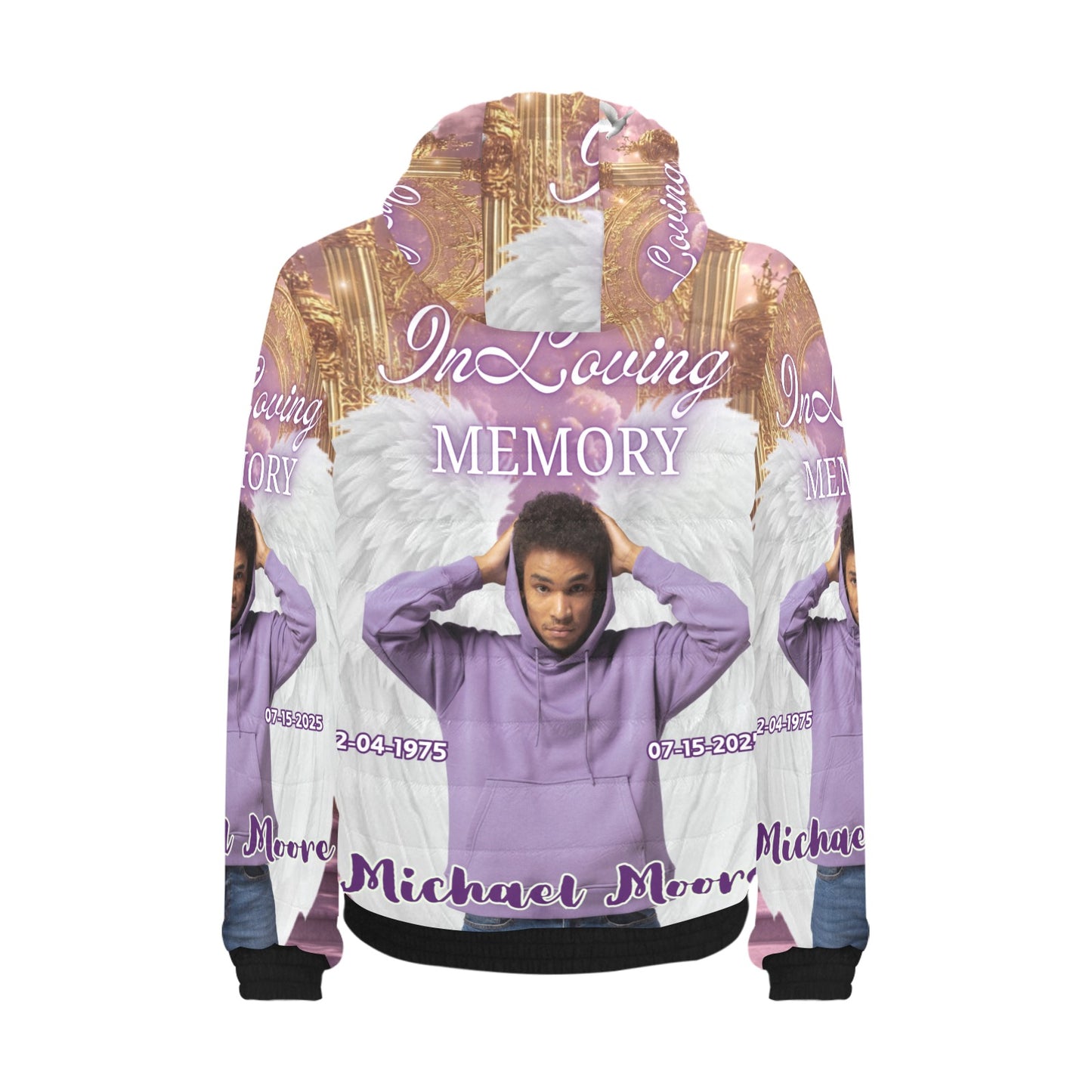 Custom Memorial Jacket – Personalized In Loving Memory Puffer Coat (S-4XL)