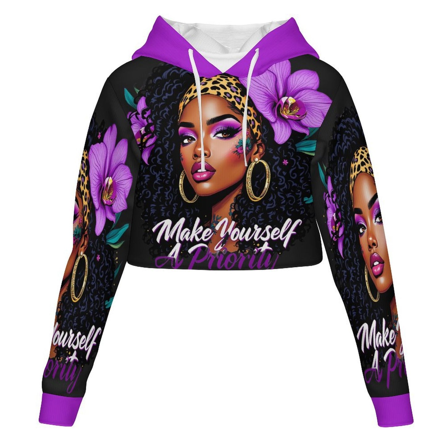 Women’s Fashion Hoodie Make Yourself Priority Chopped Hoodie (XS-3XL)