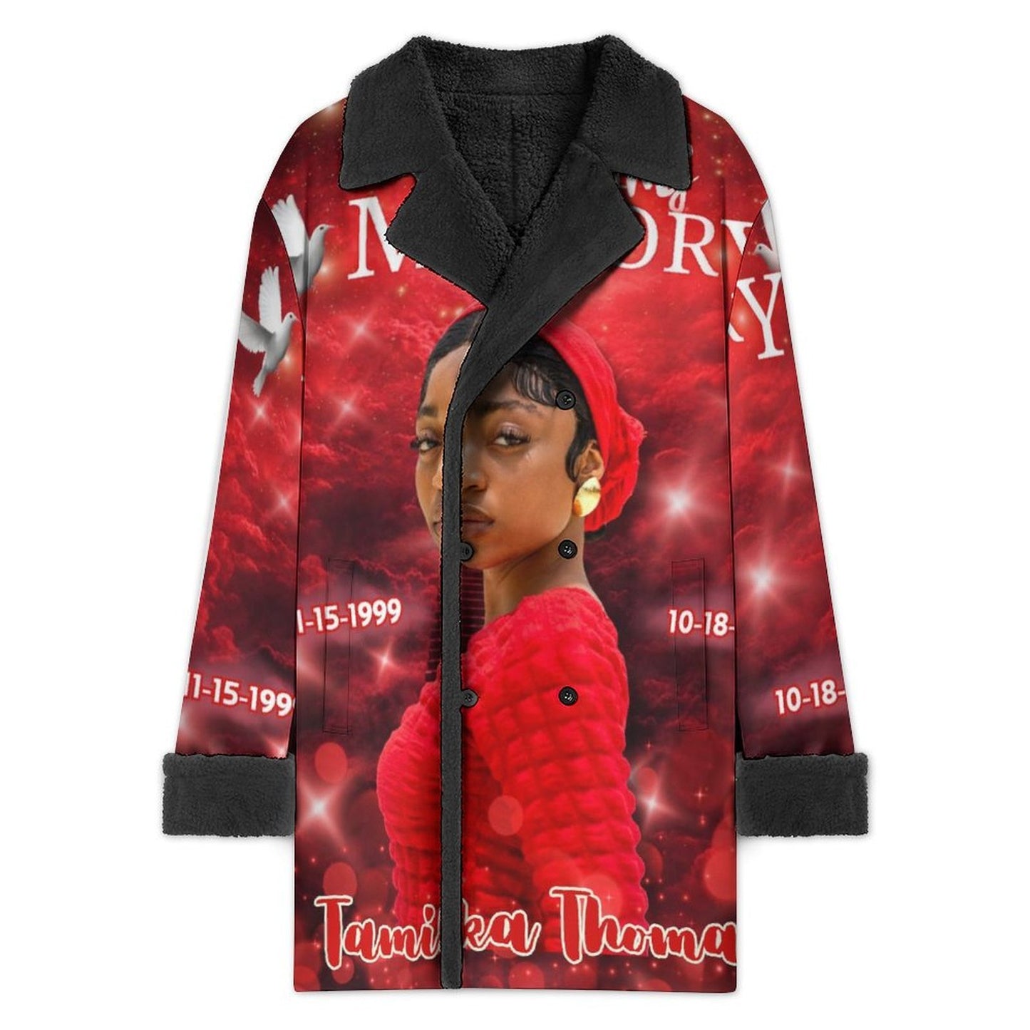 Personalized Memorial Coat – Custom In Loving Memory Sherpa Coat (XS-6XL)