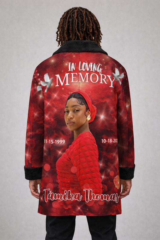 Personalized Memorial Coat – Custom In Loving Memory Sherpa Coat (XS-6XL)