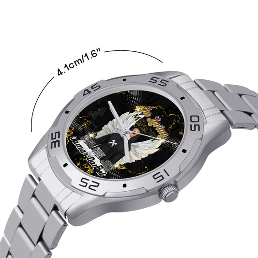 Custom Memorial Stainless Steel Watch – Personalized In Loving Memory Watch Unisex